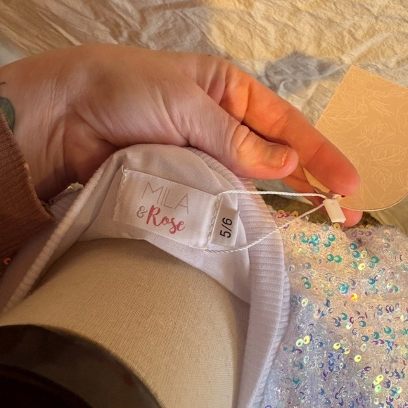 Mila & Rose cotton candy sequin jacket 5/6 NWT - Picture 7 of 11